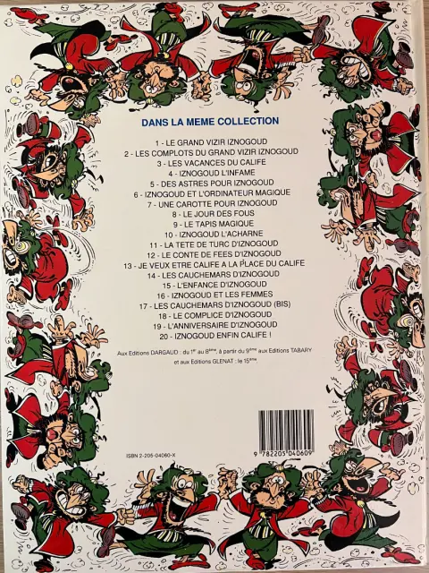 Verso de l'album Iznogoud Tome 6 Iznogoud et l'ordinateur magique