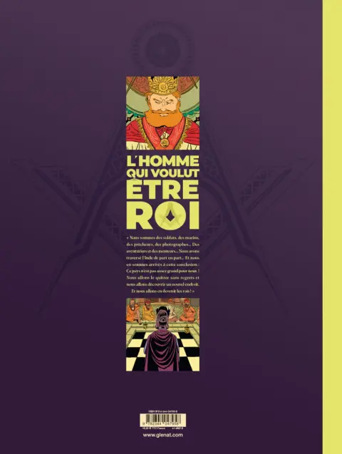 Verso de l'album L'homme qui voulut être roi
