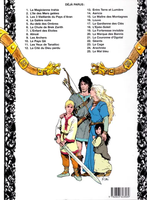 Verso de l'album Thorgal Tome 1 La Magicienne trahie