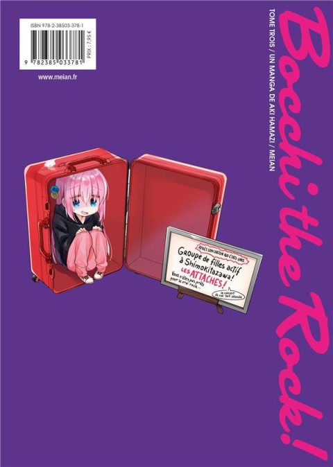 Verso de l'album Bocchi the rock ! Tome 3