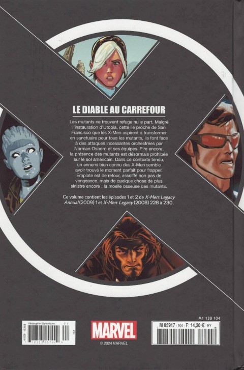 Verso de l'album X-Men - La Collection Mutante Tome 104 Le Diable au carrefour