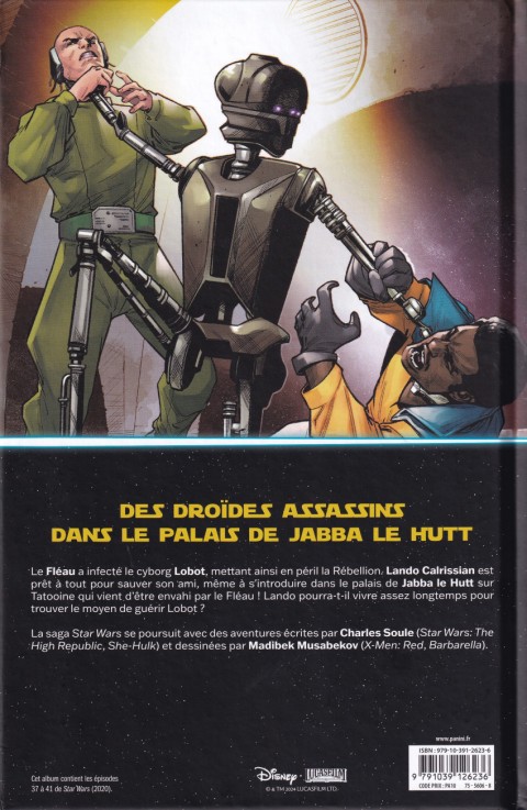 Verso de l'album Star Wars Tome 7 Dark droids