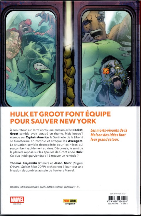 Verso de l'album Marvel Zombies - Le début de la fin Le début de la fin