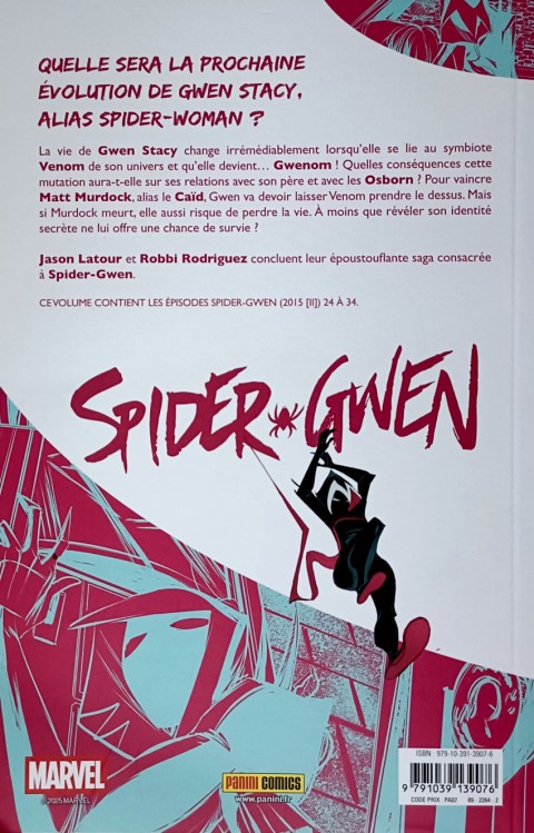 Verso de l'album Spider-Gwen 4 Démasquée