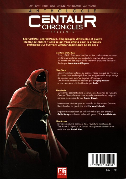 Verso de l'album Centaur Chronicles presents Tome 3 Anthologie