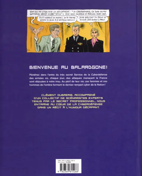 Verso de l'album Cyberfatale Si ça sort, on est morts.