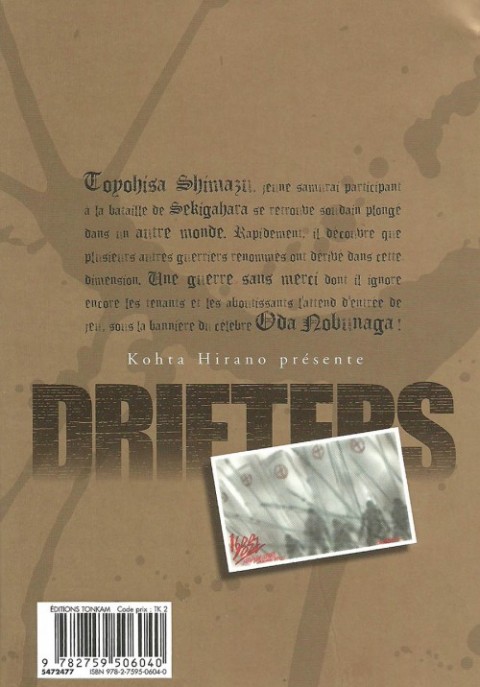 Verso de l'album Drifters 1