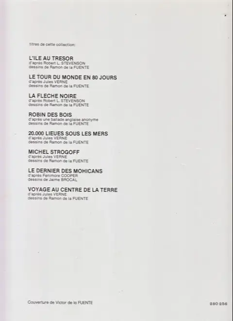 Verso de l'album 20 000 lieues sous les mers