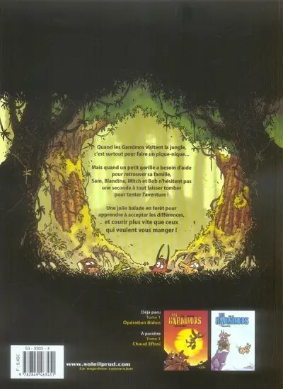 Verso de l'album Les Garnimos Tome 2 Le vilain petit gorille