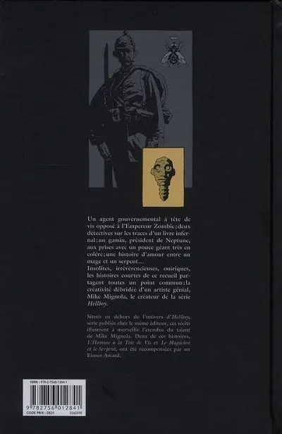 Verso de l'album L'Homme à la tête de vis et autres histoires déjantées