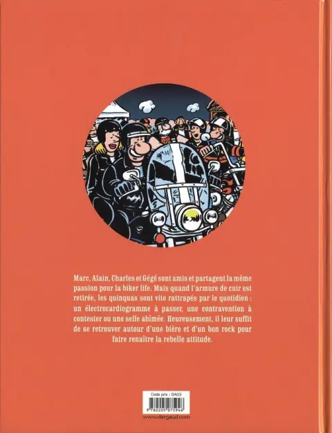 Verso de l'album Je veux une Harley Tome 5 Quinquas requinqués