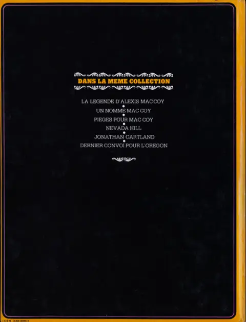 Verso de l'album Jonathan Cartland Tome 2 Dernier convoi pour l'Orégon