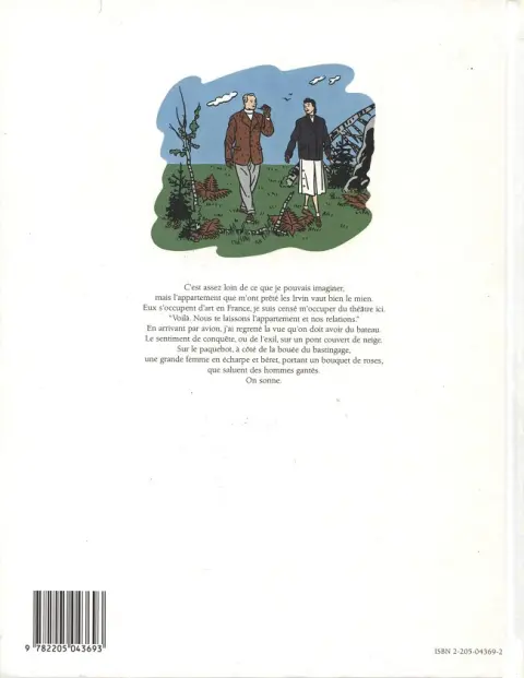 Verso de l'album Journal d'un New-Yorkais