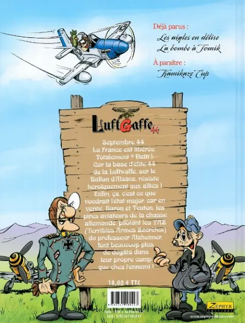 Verso de l'album Luftgaffe 44 Tome 2 La bombe à Tomik