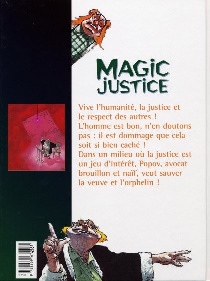 Verso de l'album Magic justice