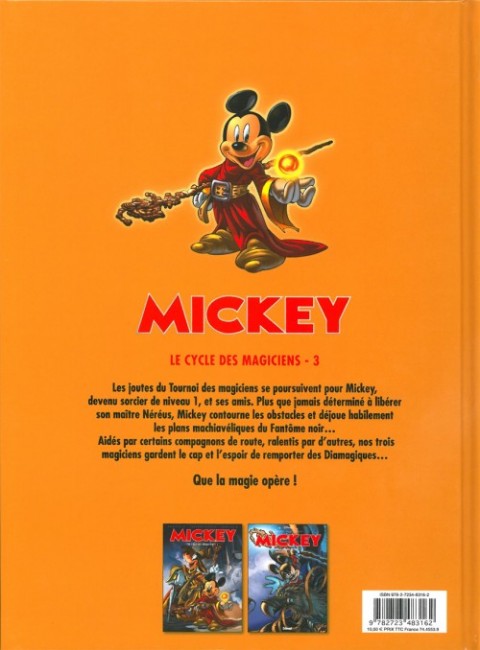 Verso de l'album Mickey - Le cycle des magiciens 3