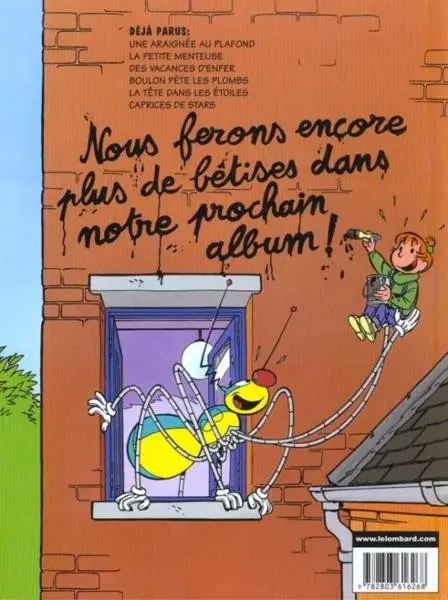 Verso de l'album Muriel et Boulon Tome 6 Caprices de Stars