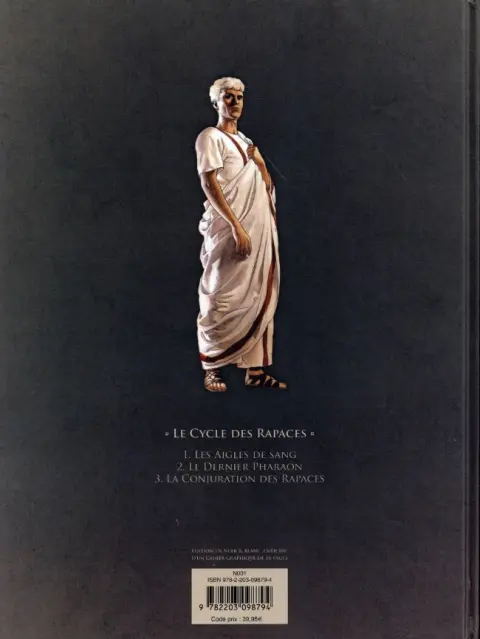 Verso de l'album Alix Senator Le cycle des rapaces