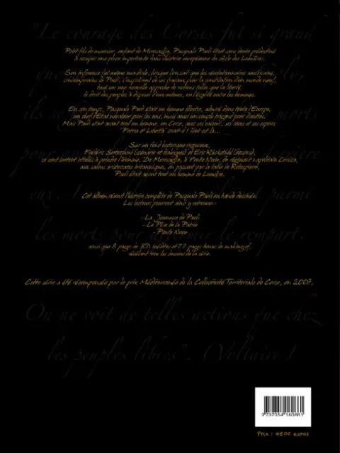 Verso de l'album Paoli Paoli - La Légende