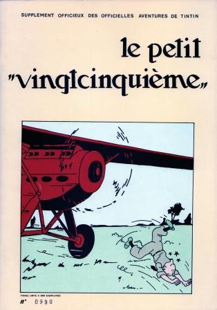 Tintin Le petit vingtcinquième