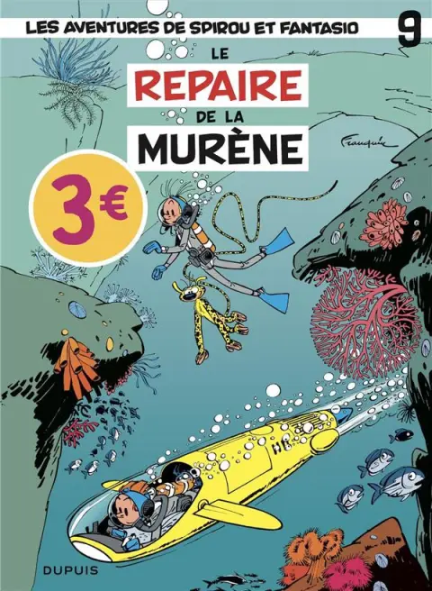 Couverture de l'album Spirou et Fantasio Tome 9 Le repaire de la murène