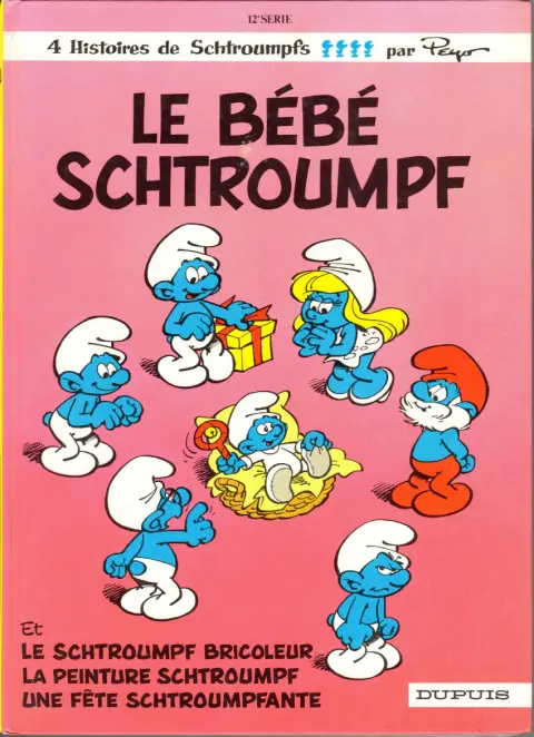 Couverture de l'album Les Schtroumpfs Tome 12 Le bébé schtroumpf