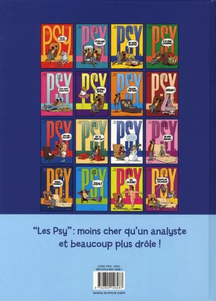 Verso de l'album Les Psy Compilation Tome 1 Bonjour l'angoisse !