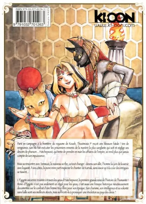 Verso de l'album Reine d'Égypte Tome 2