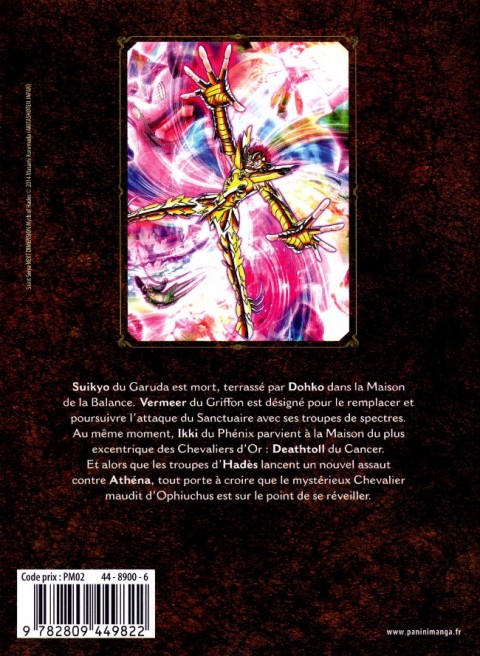 Verso de l'album Saint Seiya Next Dimension 9