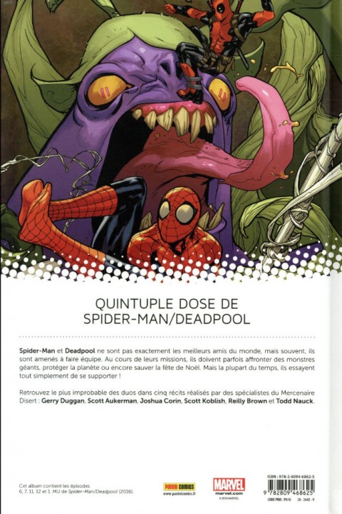 Verso de l'album Spider-Man/Deadpool Tome 2 Chaos sur la convention
