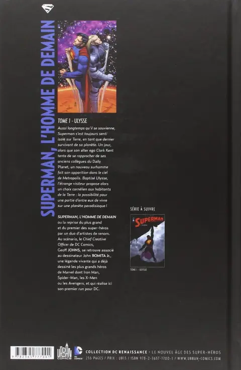 Verso de l'album Superman - L'Homme de demain Tome 1 Ulysse