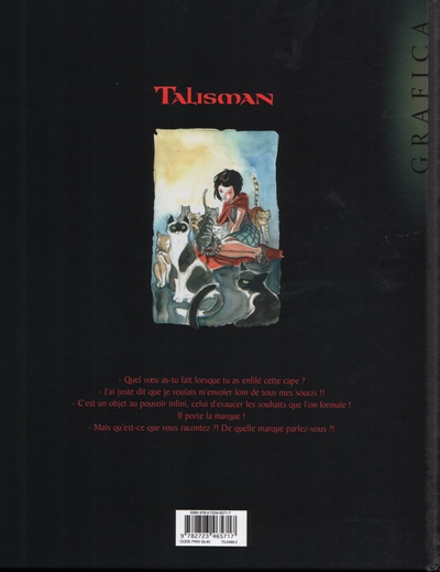 Verso de l'album Talisman Tome 1 Le Grimoire des souhaits