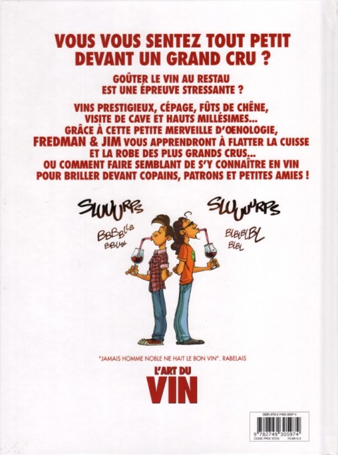 Verso de l'album L'Art du Vin