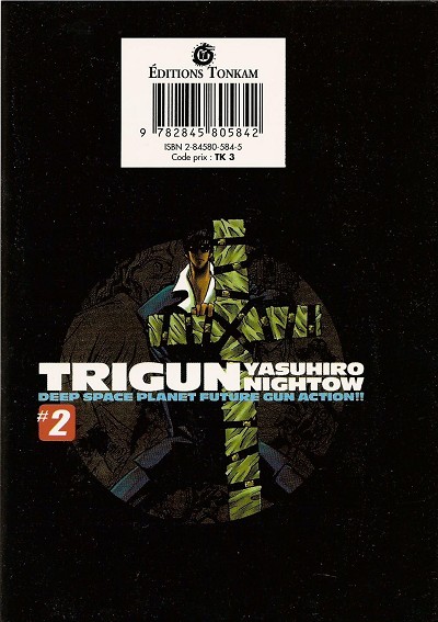 Verso de l'album Trigun #2