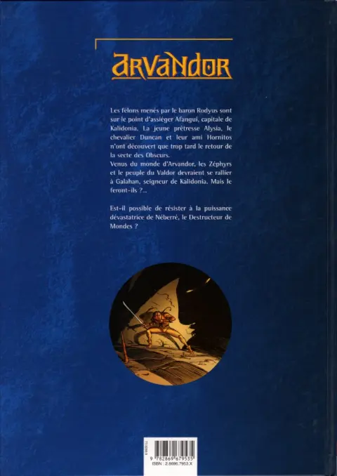 Verso de l'album Arvandor Tome 2 Le champ des âmes