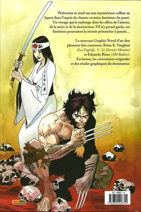 Verso de l'album Wolverine : Logan