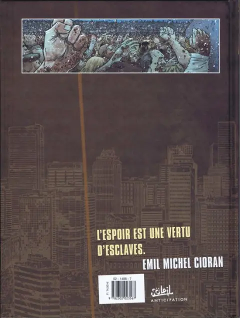 Verso de l'album Zombies Tome 3 Précis de décomposition