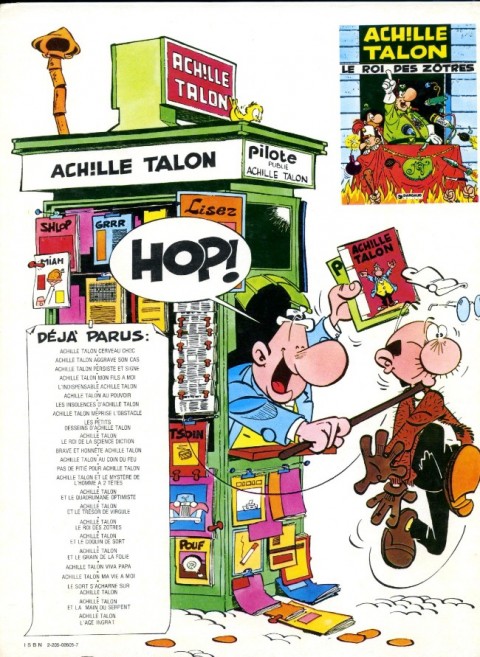 Verso de l'album Achille Talon Tome 4 Achille Talon... mon fils à moi !