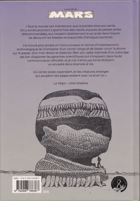 Verso de l'album Les Carnets La faune de Mars
