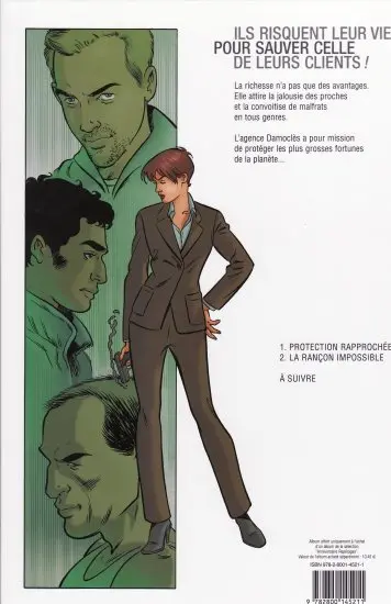 Verso de l'album Damoclès Tome 1 Protection rapprochée