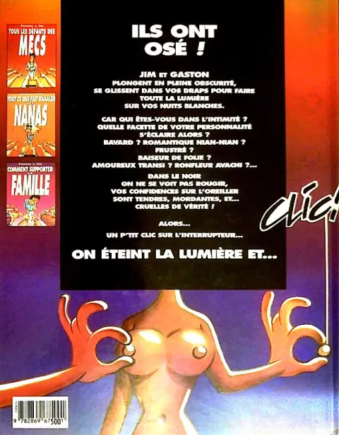 Verso de l'album Jim et ses copains Tome 3 On éteint la lumière... on se dit tout