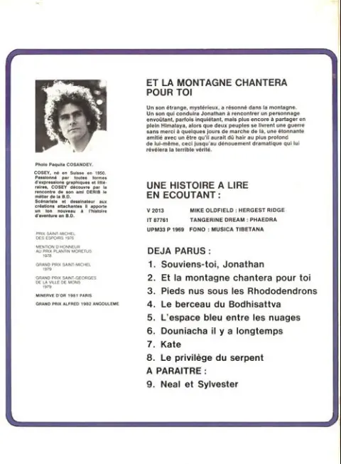 Verso de l'album Jonathan Tome 2 Et la montagne chantera pour toi
