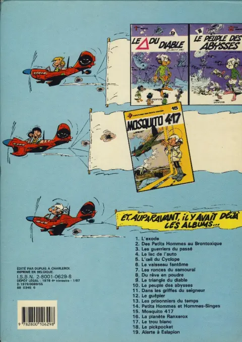 Verso de l'album Les Petits hommes Tome 9 Le triangle du diable