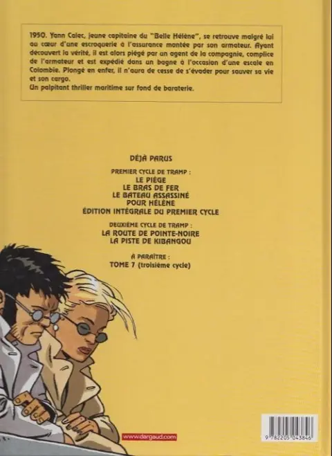 Verso de l'album Tramp Tome 3 Le bateau assassiné