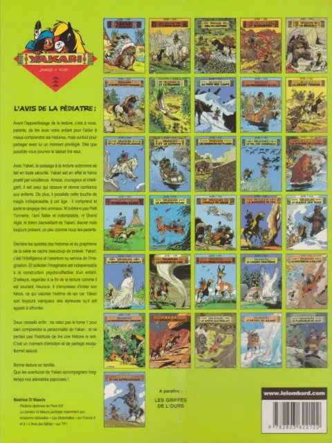 Verso de l'album Yakari Tome 4 Yakari et Nanabozo