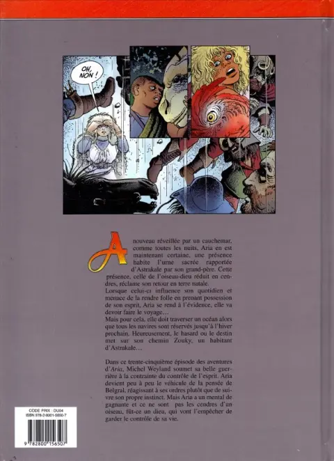 Verso de l'album Aria Tome 35 Le pouvoir des cendres