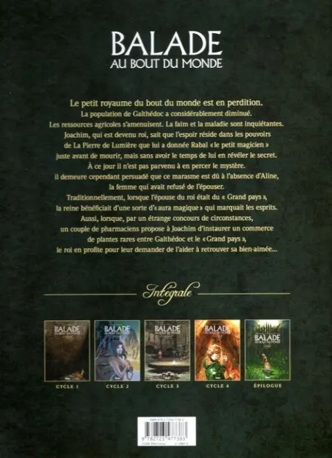 Verso de l'album Balade au Bout du monde Tome 17 Épilogue