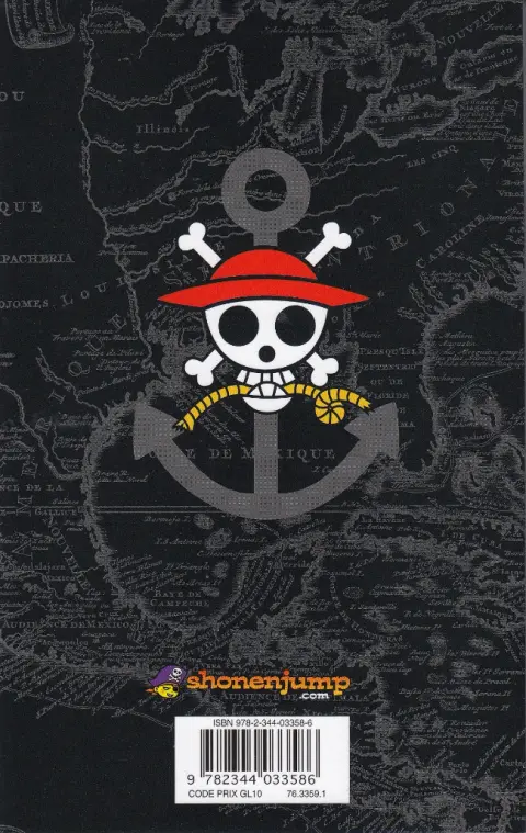 Verso de l'album One Piece Tome 89 Bad end musical