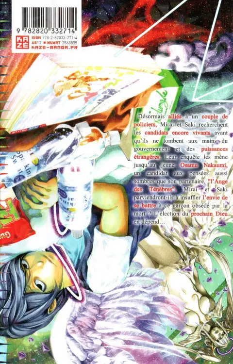 Verso de l'album Platinum End 10