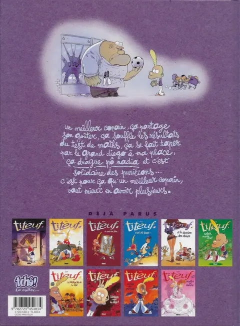 Verso de l'album Titeuf Tome 11 Mes meilleurs copains